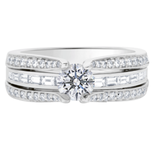 Platinum Diamond Bead Set Setting