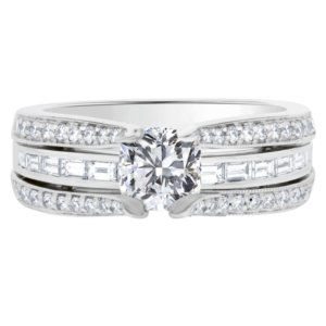 Platinum Diamond Bead Set Setting