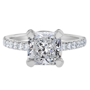 18KW Diamond Macro Pave Setting And Prong Setting W732-Radiant