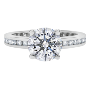 Platinum Diamond Channel Setting