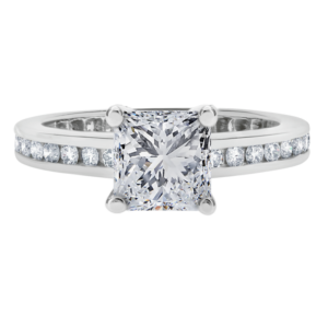 Platinum Diamond Channel Setting