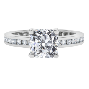 Platinum Diamond Channel Setting