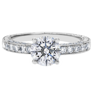 Platinum Diamond Bead Set Setting