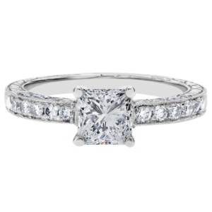 Platinum Diamond Bead Set Setting