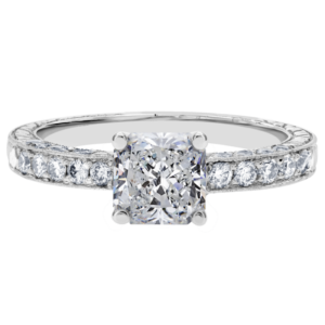 Platinum Diamond Bead Set Setting