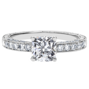 Platinum Diamond Bead Set Setting