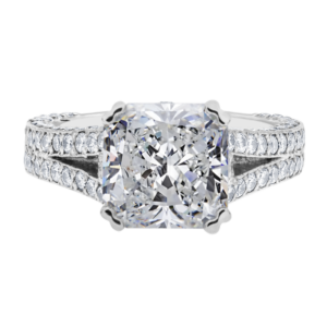 Platinum Diamond Pave Setting-Y316-Radiant