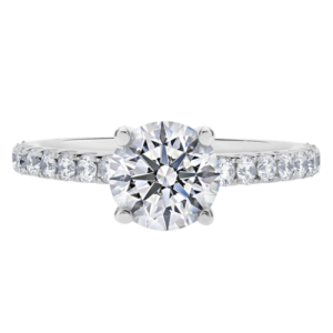 Platinum Diamond Prong Setting Y544-Round