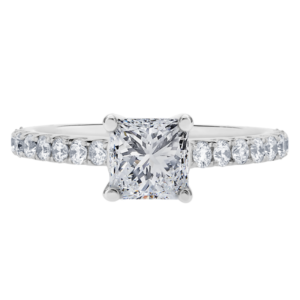 Platinum Diamond Prong Setting Y544-Princess