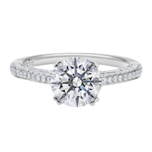 Platinum Diamond Bead Set Setting