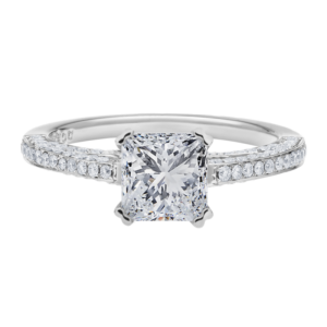 Platinum Diamond Bead Set Setting