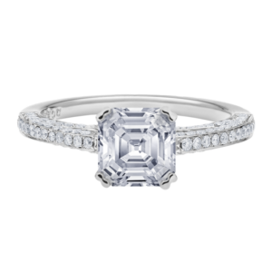 Platinum Diamond Bead Set Setting