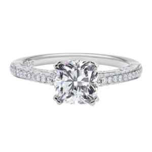 Platinum Diamond Bead Set Setting