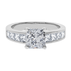 Platinum Diamond Channel Setting