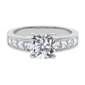 Platinum Diamond Channel Setting