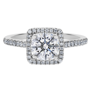 Platinum Micro Pave Diamond-Round