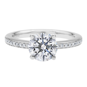 Platinum Diamond Bead-Set Setting