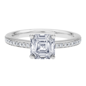 Platinum Diamond Bead-Set Setting