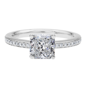 Platinum Diamond Bead-Set Setting