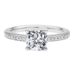 Platinum Diamond Bead-Set Setting