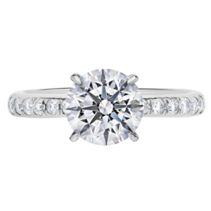 18KW Diamond Micro Pave Setting And Wedding Band Set