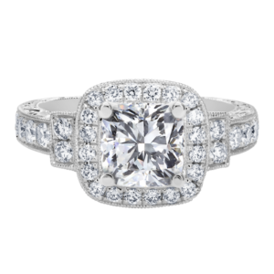 Platinum Diamond Bead Set Setting