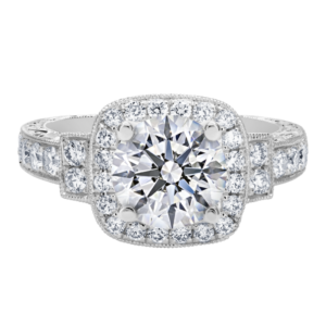 Platinum Diamond Bead Set Setting