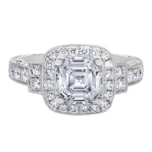 Platinum Diamond Bead Set Setting