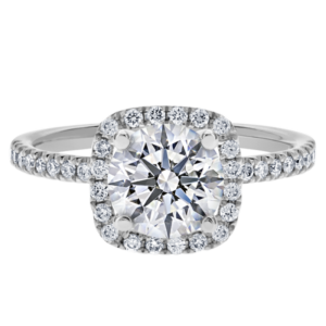 18KW Diamond Micro-Pave Setting And Wedding Band Set