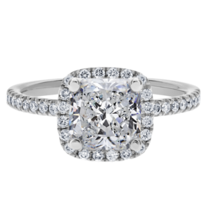 18KW Diamond Micro-Pave Setting And Wedding Band Set