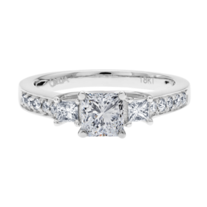 18KW Diamond Prong Setting