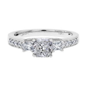 18KW Diamond Prong Setting