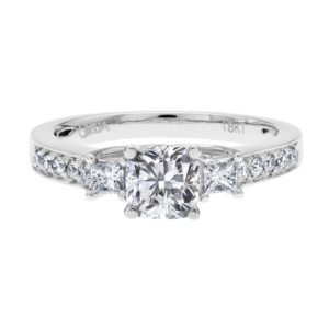 18KW Diamond Prong Setting