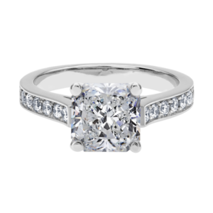 Platinum Diamond Channel Setting-Y892-Radiant