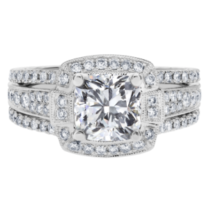 Platinum Diamond Bead Set Setting