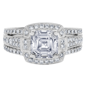 Platinum Diamond Bead Set Setting