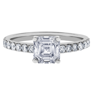 18KW Diamond Micro-Pave Setting-Asscher