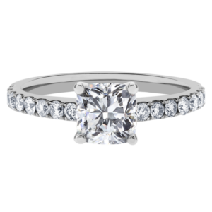 18KW Diamond Micro-Pave Setting-Cushion