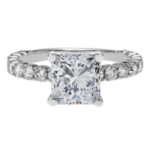 18KW Diamond Prong Setting