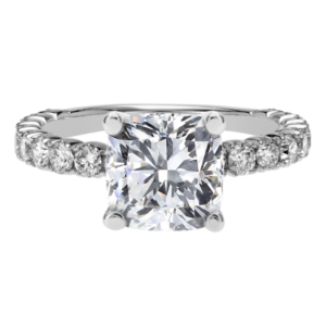 18KW Diamond Prong Setting