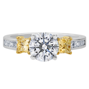 18KW And 18KY Diamond Channel Setting